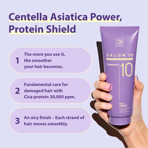 Mise En Scene Salon 10 Deep Conditioner - Cica Protein Treatment for Damaged Hair, 7.27 Fl. Oz.