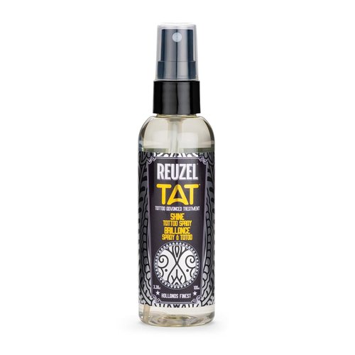 Reuzel Shine Tattoo Spray - Brightens Tattoos & Reveals Color | Fast Absorbing, Vegan Formula, 3.38 oz
