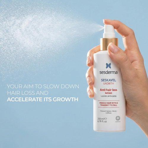 Sesderma SESKAVEL GROWTH Anti Hair Loss Lotion - Strengthens Hair & Promotes Growth | 6.8 fl oz