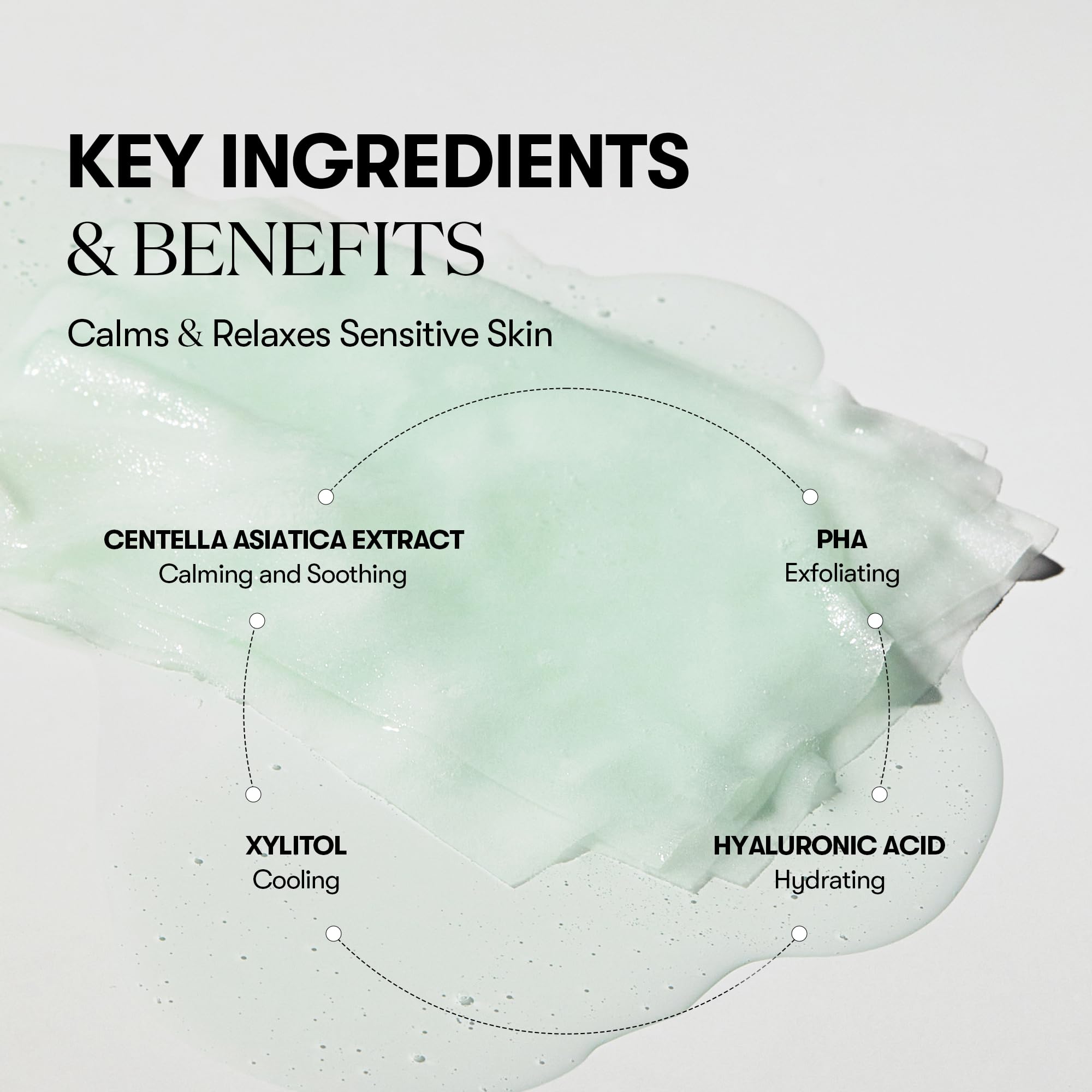 VT COSMETICS Mild Skin Pack (100 Sheets), Toner Pads with Centella Asiatica, Cooling & Hydrating, Gently Exfoliating, Calming & Soothing, Quick Makeup Prep, Korean Skincare (7.40 oz.)