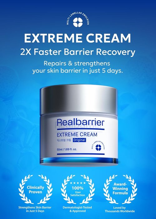 Real Barrier Extreme Cream - Hydrating Korean Moisturizer for Sensitive Skin | 1.69 fl oz (50ml)