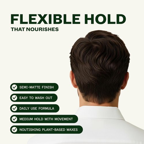 Scandinavian Biolabs Flexible Hybrid Clay - Medium Hold, Natural Finish, Water-Soluble, 90 mL
