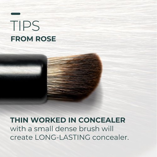 Rose and Ben Beauty C31 Spot Concealer Brush | Angled Design for Effortless Blending | High Coverage, Seamless Finish | Cruelty-Free Bristles