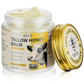 BIETCR Beef Tallow for Skin,Body,Tallow Face Moisturizer for Eczema,Lip Balm,Whipped tallow honey balm,Organic Grass-Fed,All Natural Body Lotion for Women & Men,Tallow Cream Skincare,Unscented 4.2 OZ
