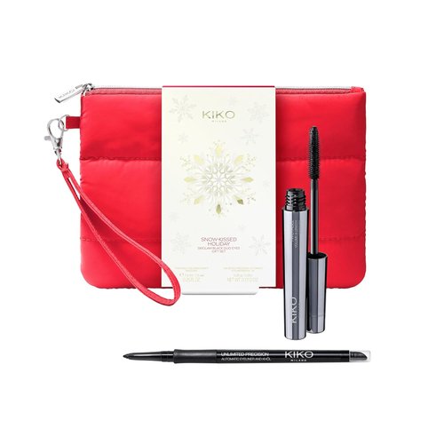 KIKO Milano Holiday Skiglam Black Duo Eyes Gift Set - Volumizing Mascara & Eyeliner Pencil