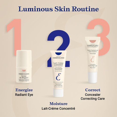 Embryolisse Radiant Eye Stick for Dark Circles & Puffiness, Cooling Under Eye Makeup Primer with Aloe Vera, Vegan, Fragrance-Free, 0.15 Fl Oz