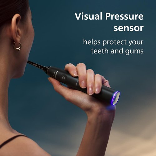 Philips Sonicare DiamondClean 9900 Prestige Electric Toothbrush - SenseIQ Technology, 5 Modes, Midnight Blue, Model HX9990/12