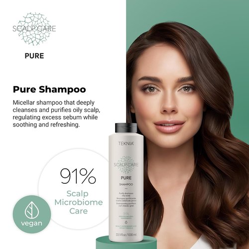 Lakmé Teknia Scalp Care Shampoo - Purifying Formula for Oily Scalp | 33.8 Fl Oz