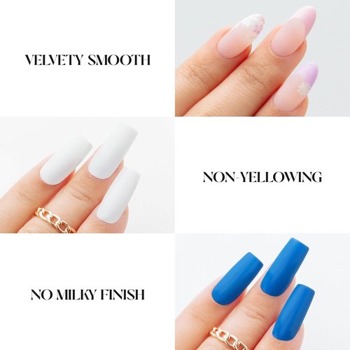 APRÉS Non-Wipe Matte Top Gel Coat - 15ml | Soak Off Gel Nail Polish for a Stunning Matte Finish