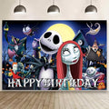 Nightmare Before Christmas Wall Decor for Kids Birthday Party 5x3ft Backdrop