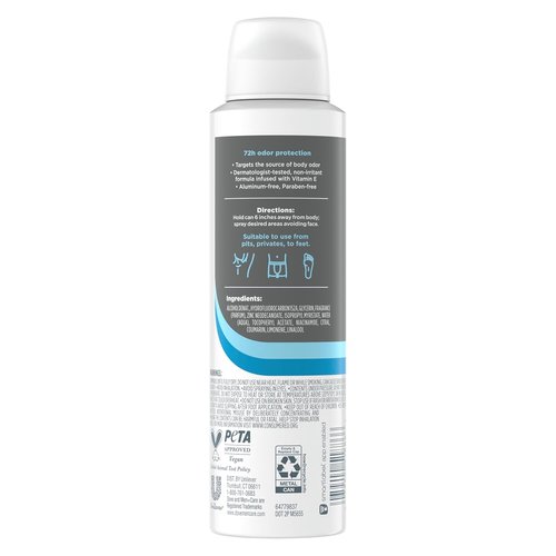 DOVE MEN + CARE Whole Body Deodorant - Marine & Blue Cypress for 72H Odor Protection | 4 oz