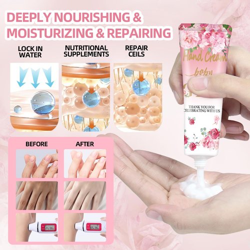 Multipurpose Baby Shower Party Favors - 40 Pack Hand Cream Sets, Wedding & Thank You Gifts for Guests