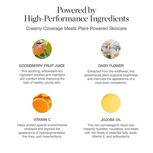 Ogee Complexion Perfecting Liquid Foundation - Lightweight Tinted Moisturizer with Vitamin C & Jojoba Oil | Birch 0.25N - Fair, Neutral Undertones - Certified Organic Made in USA