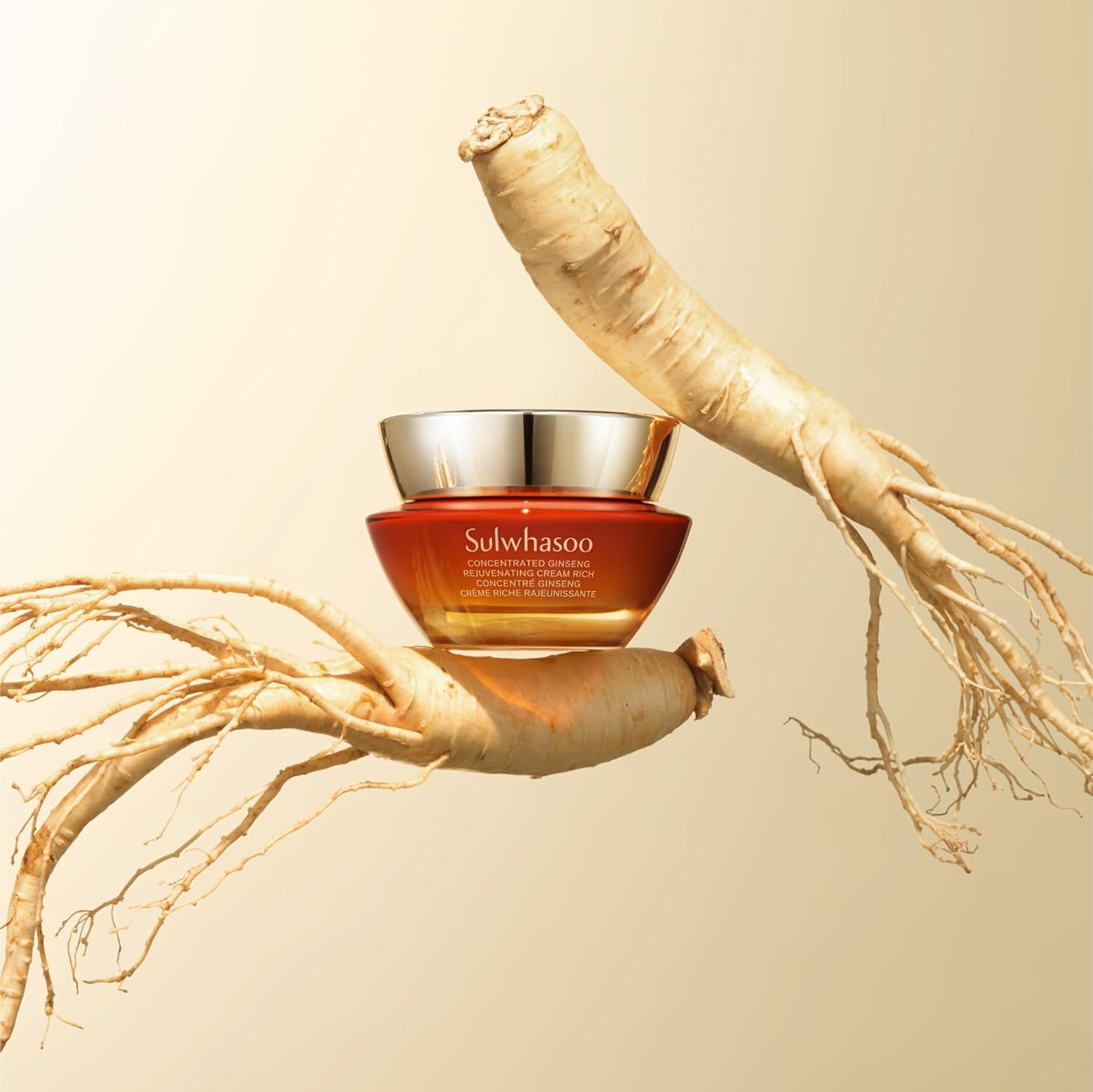 Sulwhasoo Concentrated Ginseng Rejuvenating Cream - Anti-Aging Moisturizer with Peptides & Retinol, 1.69 fl. oz.