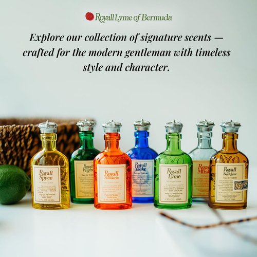 ROYALL LYME, Men's Heritage Cologne, Inspired by Bermuda – 2 Fl oz Splash