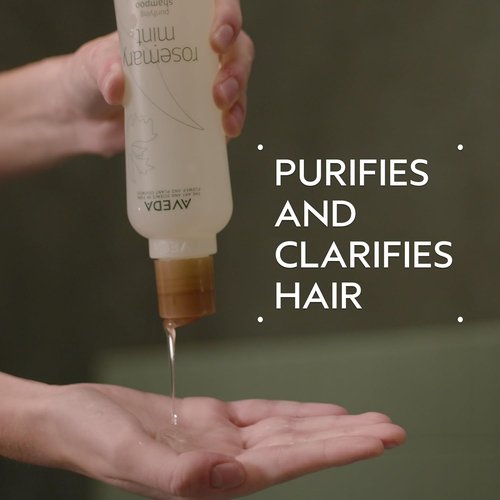 Aveda Rosemary Mint Purifying Shampoo - Clarifying Formula for Normal to Oily Hair | Gently Removes Buildup & Adds Shine