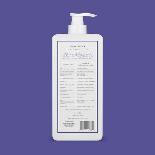 Native Moisturizing Body Wash - Naturally Derived Ingredients for Soft, Hydrated Skin | Night Jasmine & Walnut, 18 oz