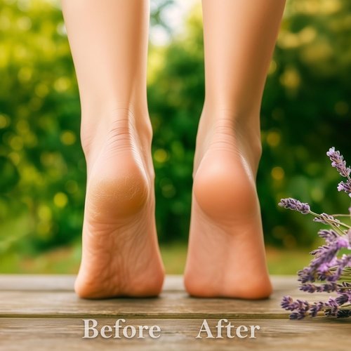 Skiennix Dry Cracked Heels Repair - Organic Foot Cream with Jojoba, Lavender & Vitamin E | 3.4 oz Hydrating Balm