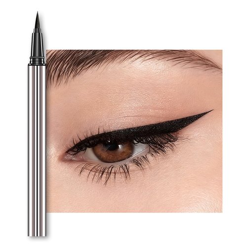 Regine Switzerland Liquid Eyeliner - Waterproof Intense Black, Ultra Fine Tip, Smudge-Proof, 0.6ml