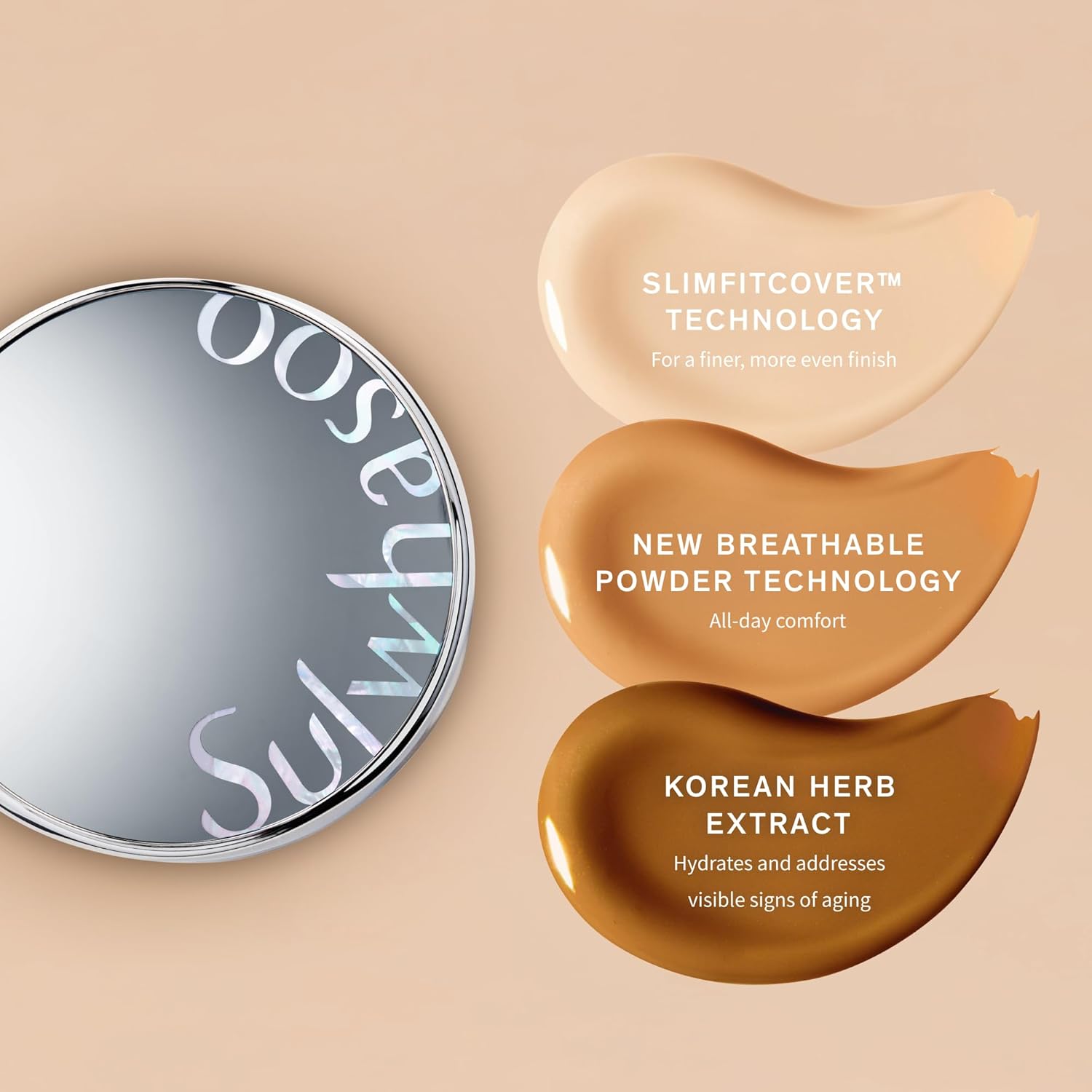 Sulwhasoo Perfecting Cushion SPF 46 - Lightweight, Long-Lasting Foundation | Evens Skin Tone & Blurs Imperfections | Semi-Matte Finish