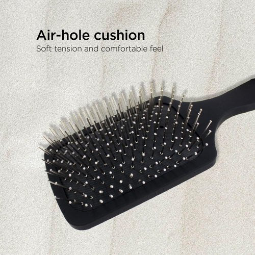 GLGL Premium Metal Bristle Hair Brush - Ergonomic Scalp Massager & Detangler for All Hair Types | Wet & Dry Use
