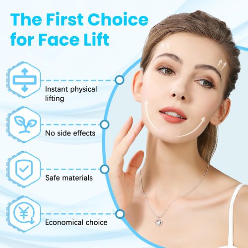 Face Lift Tape, Facelift Tape for Face Invisible, Neck Tape Lift Turkey Neck Skin Tape Facial Tapes for Lifting Loose Sagging Skin, Wrinkles, Jowls, Eyes, Cheek, Double Chin (1 Count (Pack of 180))