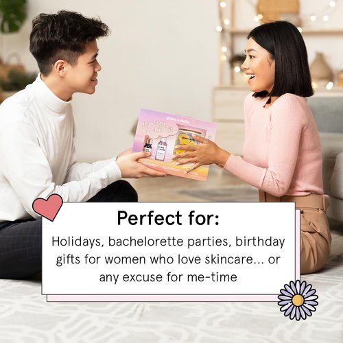 Grace & Stella Award-Winning Skin Care Set | Travel Essentials with Gold Eye Masks, Hyaluronic Acid Serum & Rose Spray - Perfect Gift for Mom, Birthdays & Bachelorette Parties