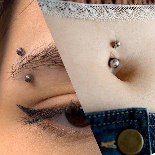 TKKUY 110Pcs Piercing Kit for all Body Piercings with Piercing Tools for Eyebrow Nose Ear Septum Belly Button Lip Tongue Cartilage and More with 12G 14G 16G 20G Piercing Needles
