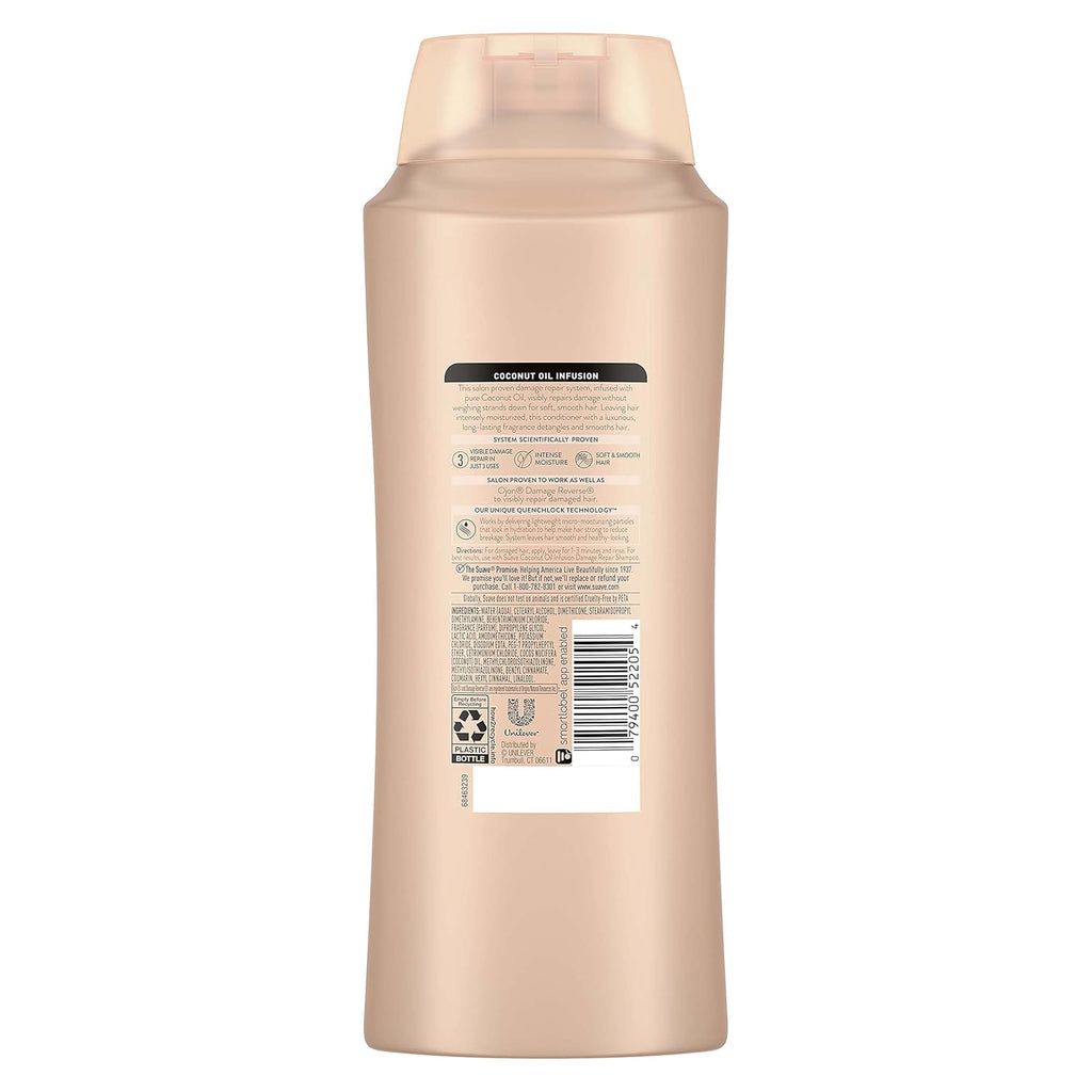 Suave Professionals Repairing Conditioner - Coconut Oil Infusion for Soft, Smooth Hair | 28 oz
