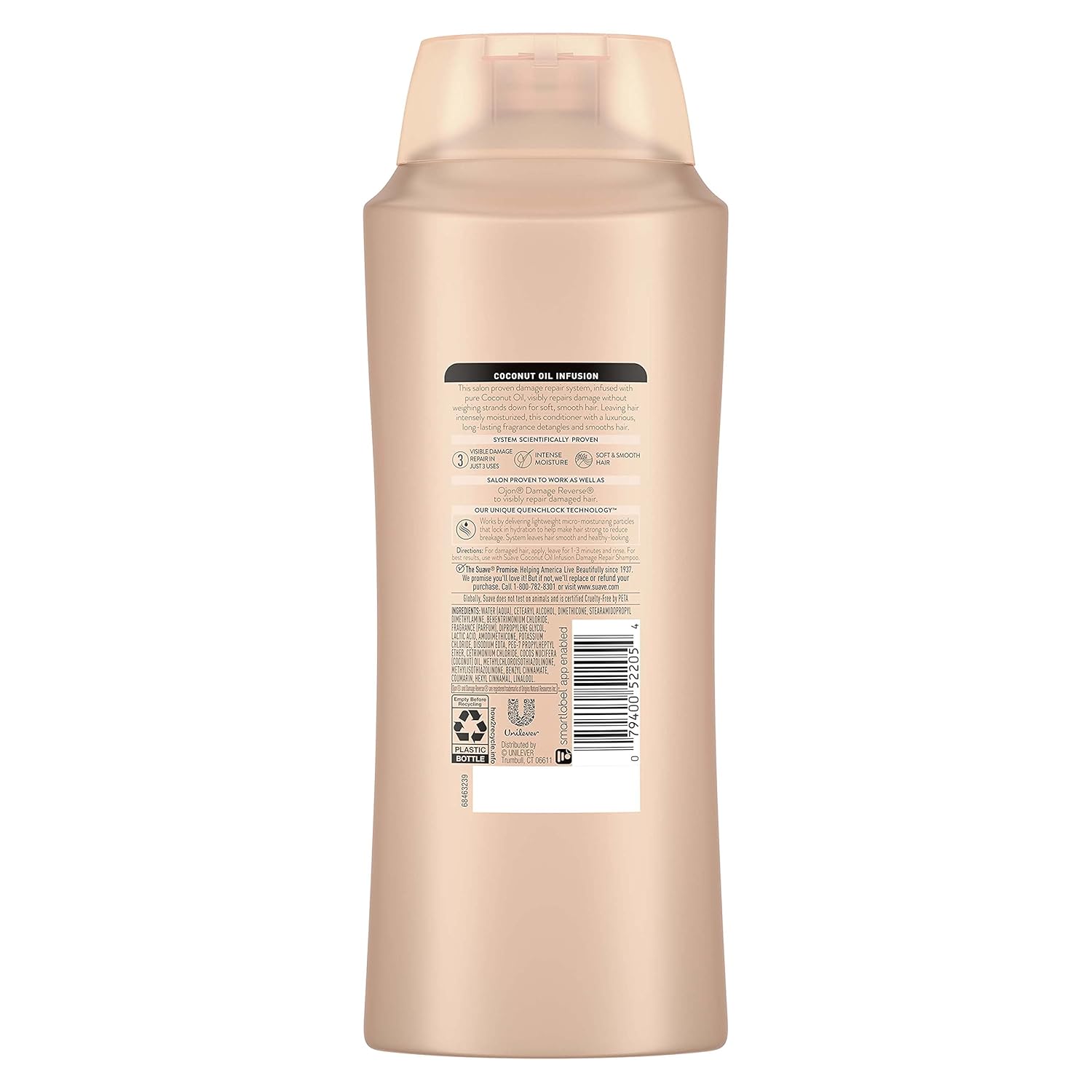 Suave Professionals Repairing Conditioner - Coconut Oil Infusion for Soft, Smooth Hair | 28 oz