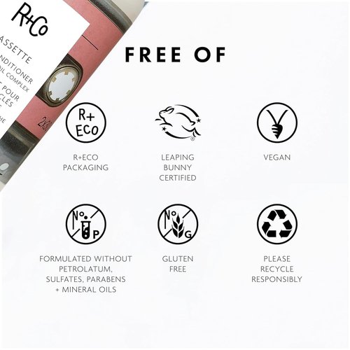 R+Co Cassette Curl Defining Conditioner - Lightweight Frizz Control & Shine - Sulfate-Free & Vegan - 8.5 oz