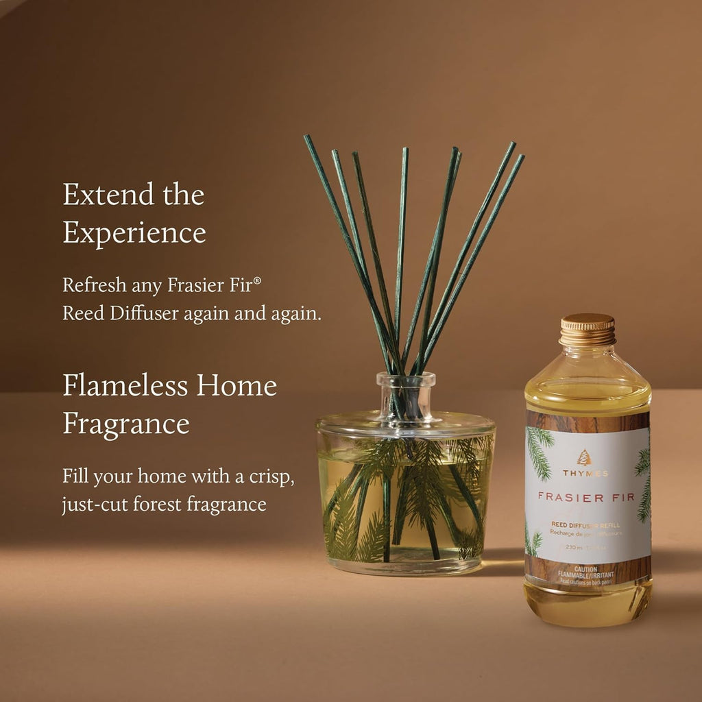 Thymes Reed Diffuser Oil Refill - Crisp Fir, Cedarwood & Sandalwood Home Fragrance | 7.75 fl oz