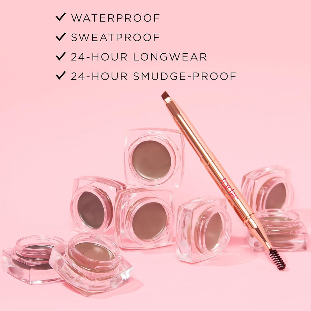 Tarte Big Ego Frameworker Brow Pomade - Creamy Pigmented Eyebrow Gel for Sculpting & Filling | Waterproof, Vegan, Longwear