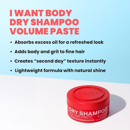 ELEVEN AUSTRALIA Dry Shampoo Volume Paste - Adds Texture & Freshness, Lightweight Formula for Men & Women