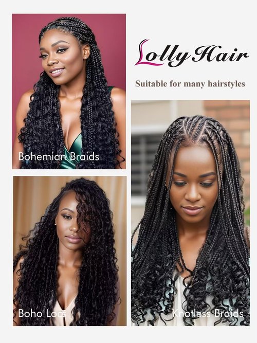 Human Braiding Hair 1 Bundle 50g 24 Inch Deep Water Wave Bulk Human Hair for Braiding No Weft 12A Brazilian Virgin Curly Human Hair Extensions for Boho Braids Wet and Wavy Human Hair Braiding Hair