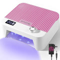 ANYINS UV Nail Lamp 120W, Professional UV LED Lamp for Gel Nails Long-Lasting 30Pcs Beads Cordless Gel Nail Light, Fast & Even Curing All Gel Polish with Smart Auto-Sensor for Home Salon DIY Pink