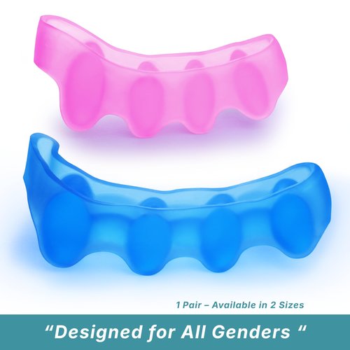 TEGA Toe Separators & Spacers for Men and Women - Silicone Toe Straightener for Bunion Correction, Plantar Fasciitis & Hammer Toe Relief - Restore Natural Foot Shape (Small/Medium)