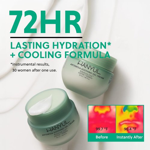 HANYUL Artemisia Soothing Gel Cream - Hydrating Moisturizer with Centella Asiatica & Niacinamide | 1.86 fl. oz.
