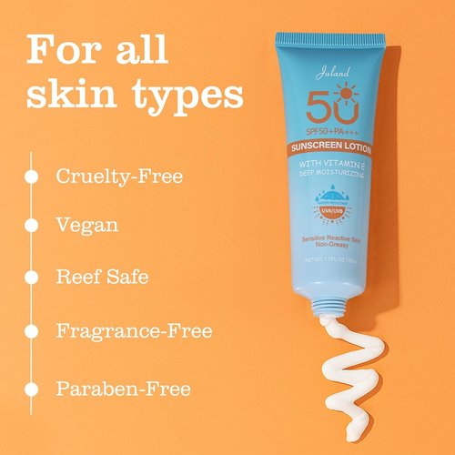 UV Defense Hydro Calming Sunscreen SPF 50+ | Vitamin C Moisturizing Protection for Sensitive Skin - 1.7 Fl Oz