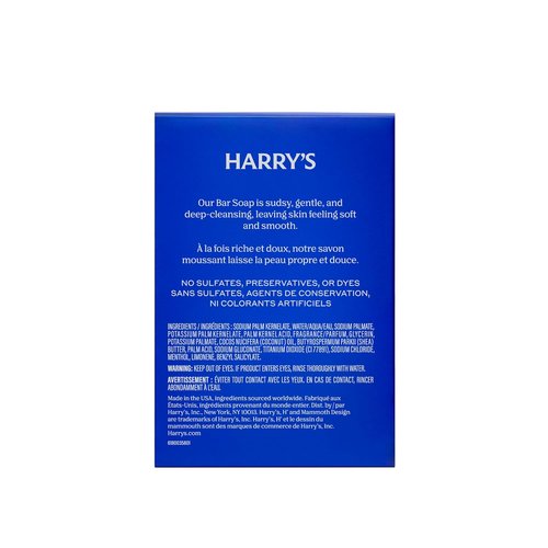 Harry's Bar Soap for Men - Stone Scented Body Soap Bars, 4 oz Each | 2 Pack