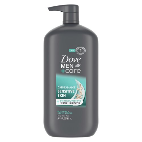 DOVE MEN + CARE Body & Face Wash Sensitive Skin For Hydrated, Smooth Skin - 30 oz