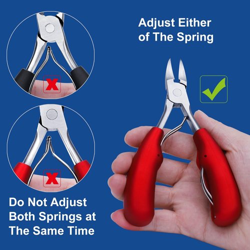 Biufesrst Toenail Clippers, Nail Clipper for Seniors Thick Toenails, Ingrown Heavy Duty Nail Clippers, Extra Large Professional Adult Toe Nail Clipper Sets with Long Handle