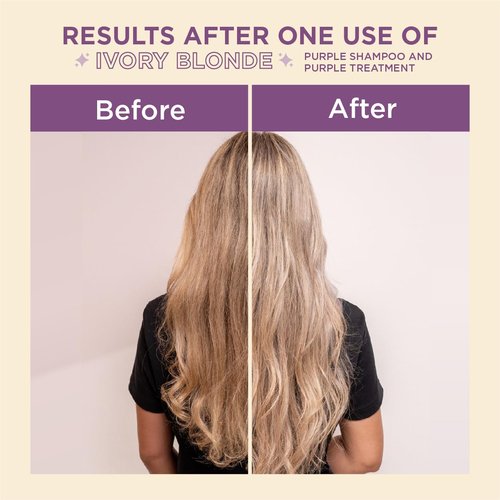 Rubio Marfil Purple Toning Hair Mask - Eliminates Brassiness & Neutralizes Yellow Tones | 11.8 Fl Oz