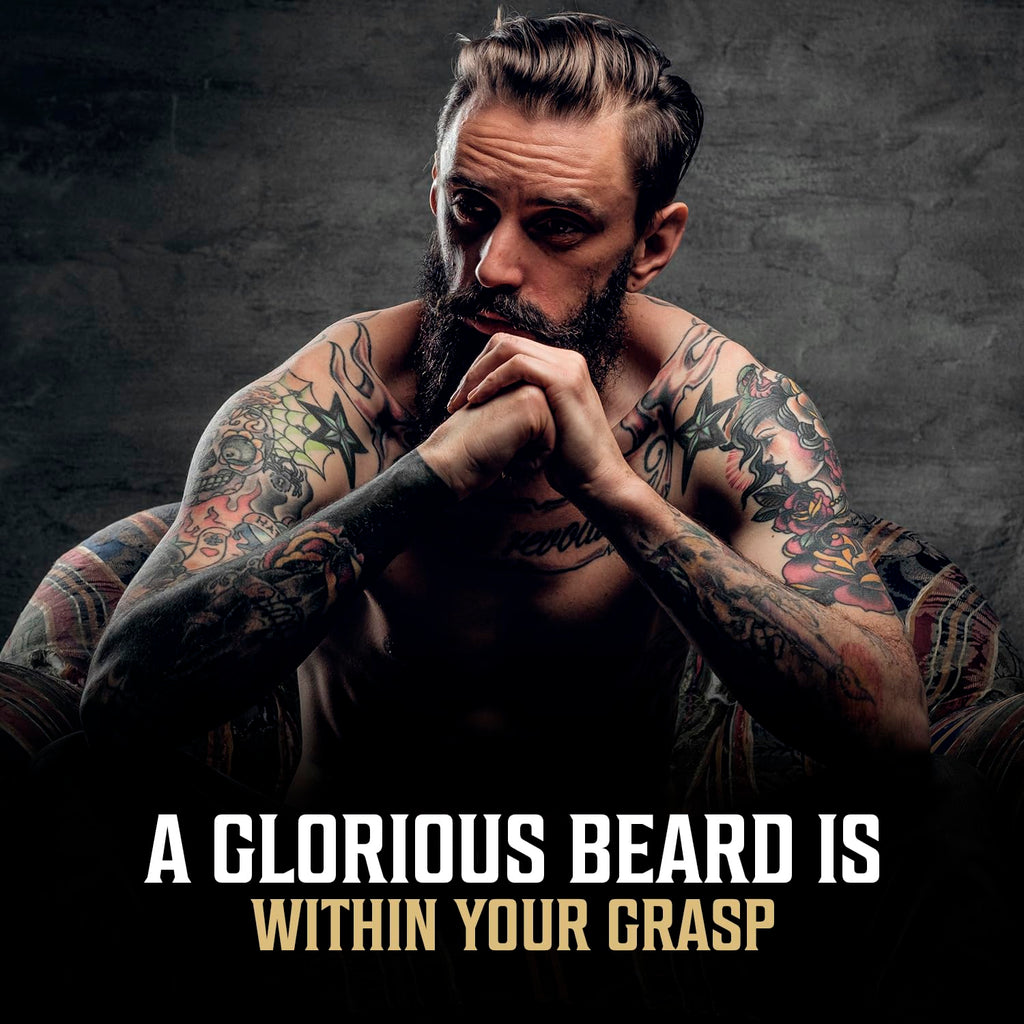 Viking Revolution Beard Oil for Men - Natural Mens Beard Oil with Argan Oil and Jojoba Oil - Beard Softener,Strengthens and Moisturizes - Beard Conditioner for Men (Spiced Vanilla, 1 Pack)