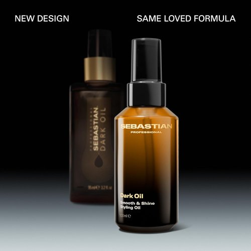 Sebastian Professional Dark Oil | Smooth & Shine Styling Oil with Sandalwood, Cedarwood & Argan | 3.3 fl oz