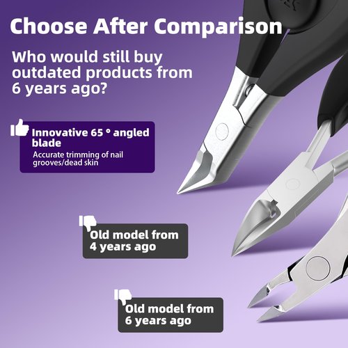 SZQHT Nail Clippers for Thick Toenails & Fingernails – Straight Edge Stainless Steel Cutter with Safety Lock, Ergonomic Grip – Professional Ingrown Nail Trimmer for Men & Women