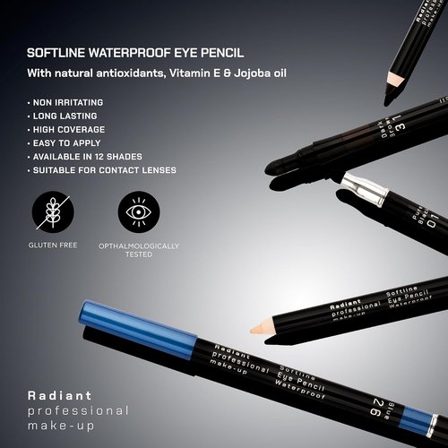 Skiennix Waterproof Eyeliner Pencil - Long-Lasting Smudge-Proof Formula for Smoky Eyes - Chocolate (03)