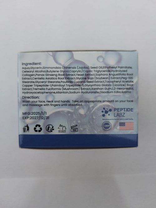 Copper Peptide Face Cream Anti Wrinkle 1.7 fl oz Copper Tripeptide-1, Repair, and Firming Daily Face Cream