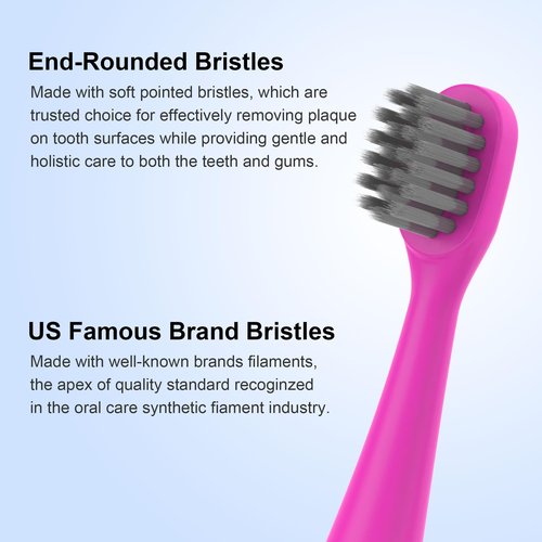EveryStep Replacement Toothbrush Heads 8 Pack for Burst Kids Electric Toothbrush, Blue and Pink