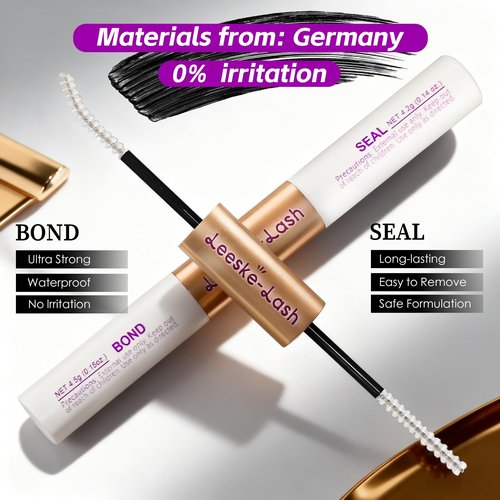 LEESKELASH DIY Wispy Lash Extension Kit, 10-16mm Cluster Eyelash Extensions Kit, D Curl Individual lash Clusters with Lash Bond and Seal, Lash Tweezers for Self Use (Style：Fairy)